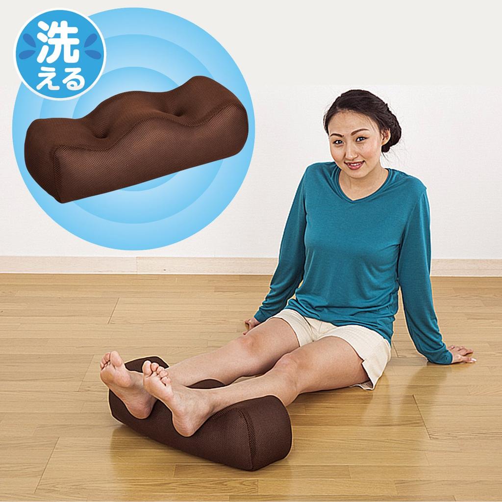 Astro Foot Mesh Pillow, Brown, Fabric, Footrest, Washable, 304-21