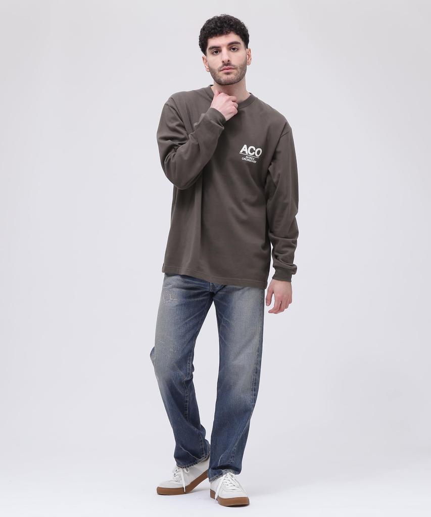 Avirex CROSSOVER BANDANA PATCH LONGSLEEVE Size T-SHIRT, Men's, 2XL, 310, Olive, 783-4230023