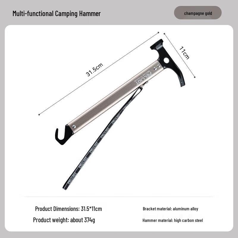 BOSHIHO Multi-tool Camping Tent Hammer