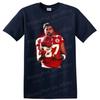 Travis Kelce T Shirt Kansas City Football Player Helmet Pose Tee