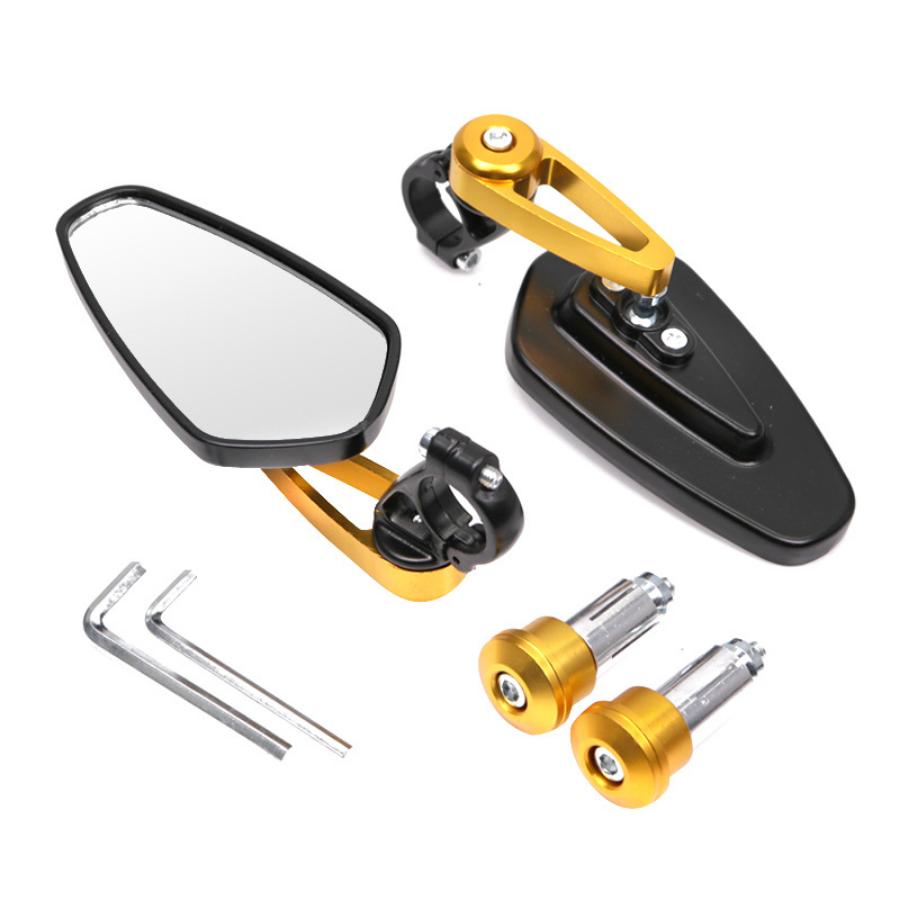 Universal 22MM Motorcycle Handlebar Rearview Mirror CNC Aluminum Alloy Material Personalized Decoration Modification