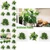 Elegant 33cm Artificial Plants For Home Office And Wedding Decor With Realistic Green Foliage