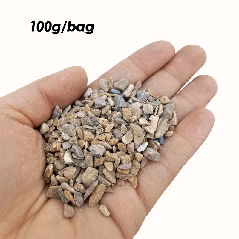 1 набор Имитация Маленьких Камушков 100 г Микро Гравий Наземный Камень Для DIY Песочного Стола Сцены Сада Железной Дороги Дороги Поезд Материал для Мощения