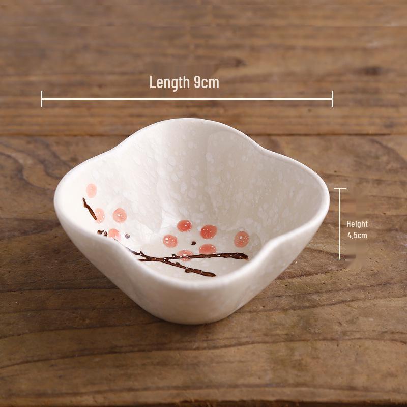 Japanese Style Dipping Sauce & Snack Dish Plate for Home, Restaurant, or Hotel Use