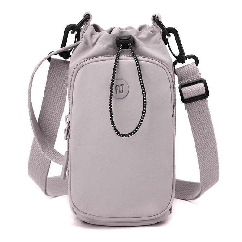 

Женская мини маленькая сумка, сумка для мобильного телефона, сумка для бутылки с водой, многофункциональная наплечная сумка через плечо светло-фиолетовый