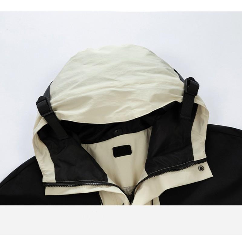 Toamnă și iarnă Jachetă rigidă în aer liber trei în unu de catifea argintie, haină rezistentă la vânt pentru cuplu Îmbrăcăminte caldă de alpinism