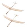2pcs Wooden Glider Airplane Toy: Hand-Throw Model - Blank Unfinished Wood Glider For Painting & Assembly - Fun Outdoor Toy For Boys Ages 4 & Up
