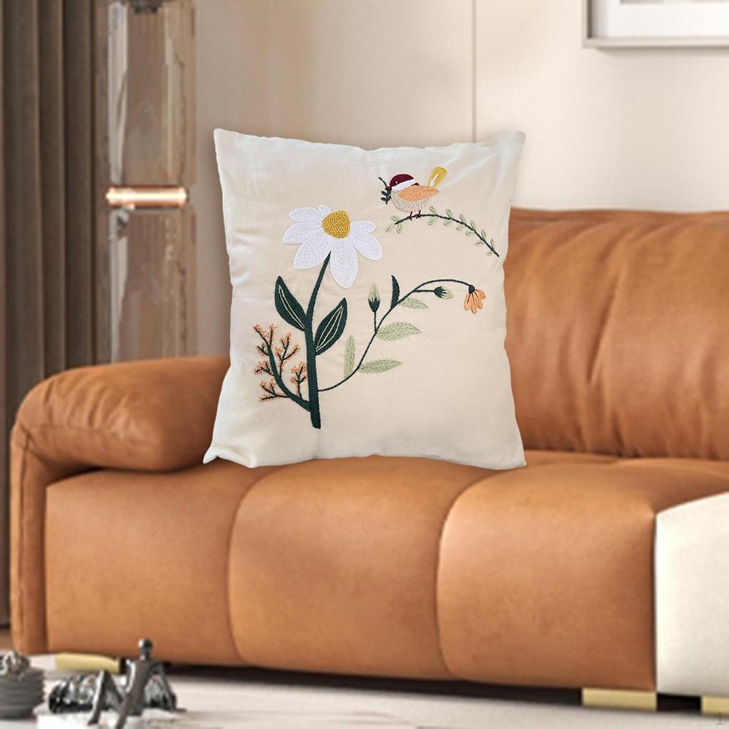 Cross Stitch Pillow Kits for Bedroom Decor DIY Sewing Supplies Unfinished Gift Option Adults