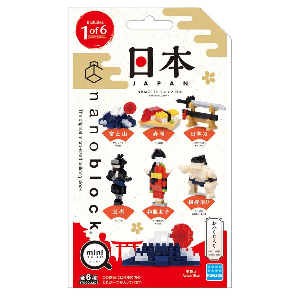 Kawada Nano Block Mini Nano Japan 1BOX 6 6 Types In Total (BOX) NBMC_74S = Pieces,