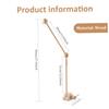 Cot Mobile Arm 27.17inch Wooden Cloud Design Detachable Baby Mobile Hanger Height Adjustable Cute Crib Mobile Arm for Bed Bell Wind Chimes Baby