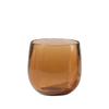 Shangqi Striped Amber PC Plastic Mouthwash Cups (Set of 6)