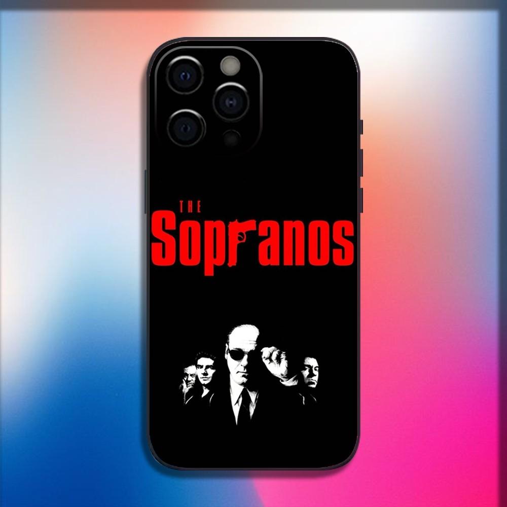 The S-Sopranos TV Phone Case For iPhone 16,15,14,13,12,11,Pro,X,XS,Max,XR,Plus,Mini Soft Black Cover