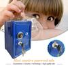Mini Metal Safe Piggy Bank With Key Lock and Combination Children's Coin Piggy Bank Desktop Storage Box For Boys and Girls