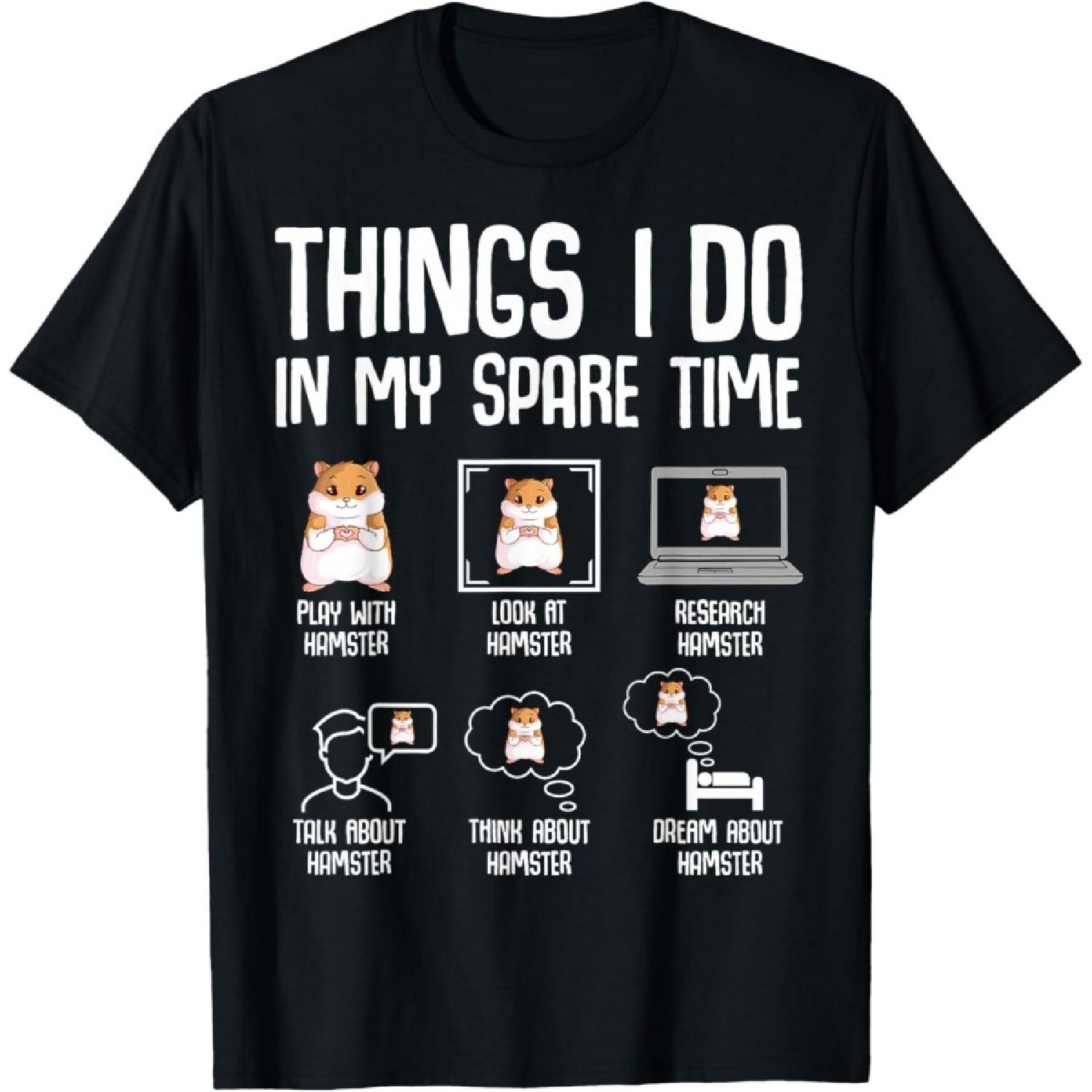 Женская детская футболка с хомяком для девочек S