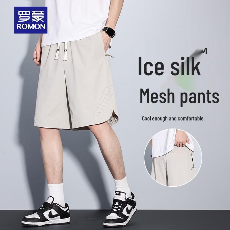 

ROMON Men s Summer Quick-Dry Breathable Mesh Shorts XL