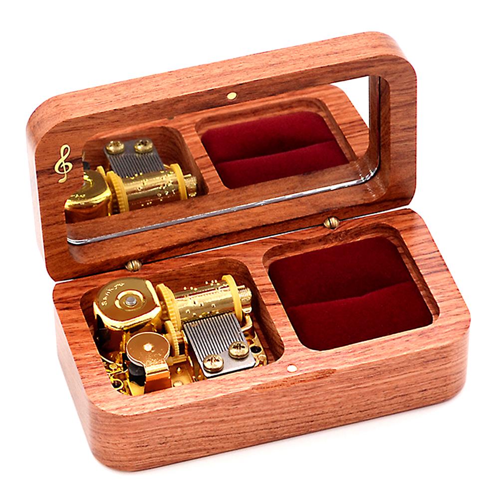 Custom Wedding Ring Music Box Rectangular