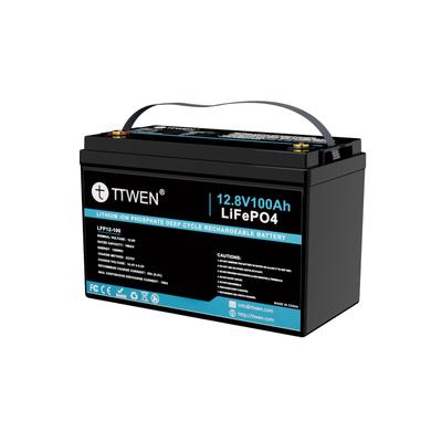 TTWEN 12.8V 100Ah LiFePO4 Battery Without Bluetooth