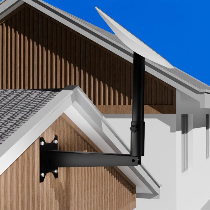 Steel Wall Mount Bracket For Gen3 Dish Mounting Metal Wall Mount Long Easy Installs For Home Use