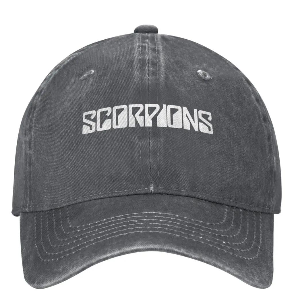 Black Rock Scorpions Rock Band Baseball Cap Casual Couple Women Trucker Hat Sunshade Kpop Rock Baseball Caps Gift