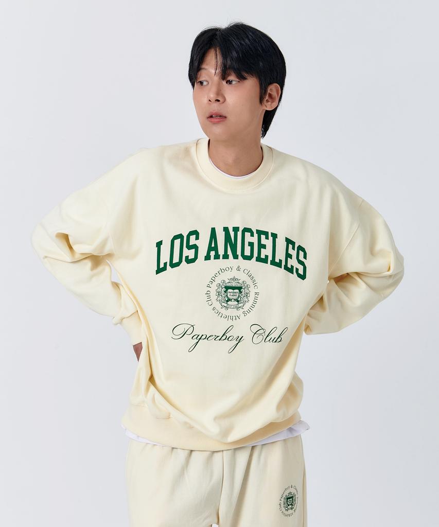 PAPERBOY Los Angeles Sweatshirt-Cream