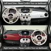 Armaturenbrettabdeckung für Fiat 500 500c 500e 2007-2024 Armaturenbrett Abdeckplatte Anti-Rutschmatte Schutzpolster Auto Sonnenschutz Teppich