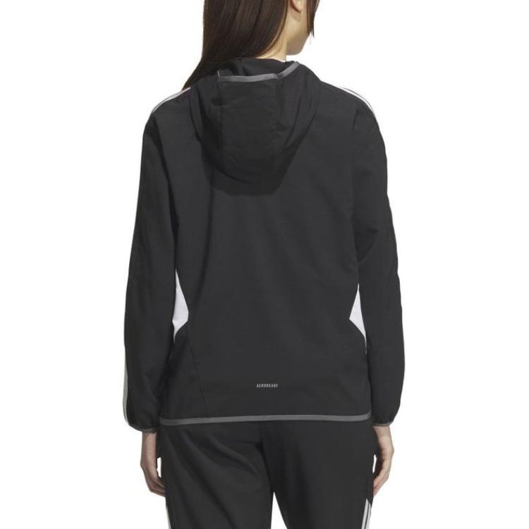 Adidas Team Aero Ready Casual Comfortable Simple Slim Fit Long Sleeve Jacket Women Jacket Black JN9998