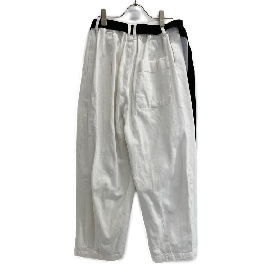 DOUBLE STANDARD CLOTHING 24 White Barrel Silhouette Slub Denim Pants Bottoms Not written whiteUsed