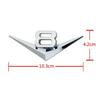 1 Stück 3D Metall Chrom Schwarz V6 V8 Buchstaben Heckklappe Kotflügel Plakette Emblem Aufkleber Abziehbilder für Autozubehör