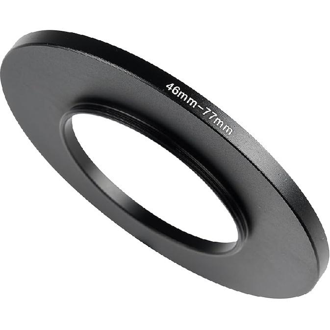 72-77mm Metal Step-Up/Down Ring Adapter Compatible with Mirrorless Cameras DSLR Lens, UV CPL ND Filter Thread Converter, Black