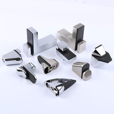 Zinc Alloy F-Shaped Glass Clip: Bathroom/Kitchen Shelf Support Bracket