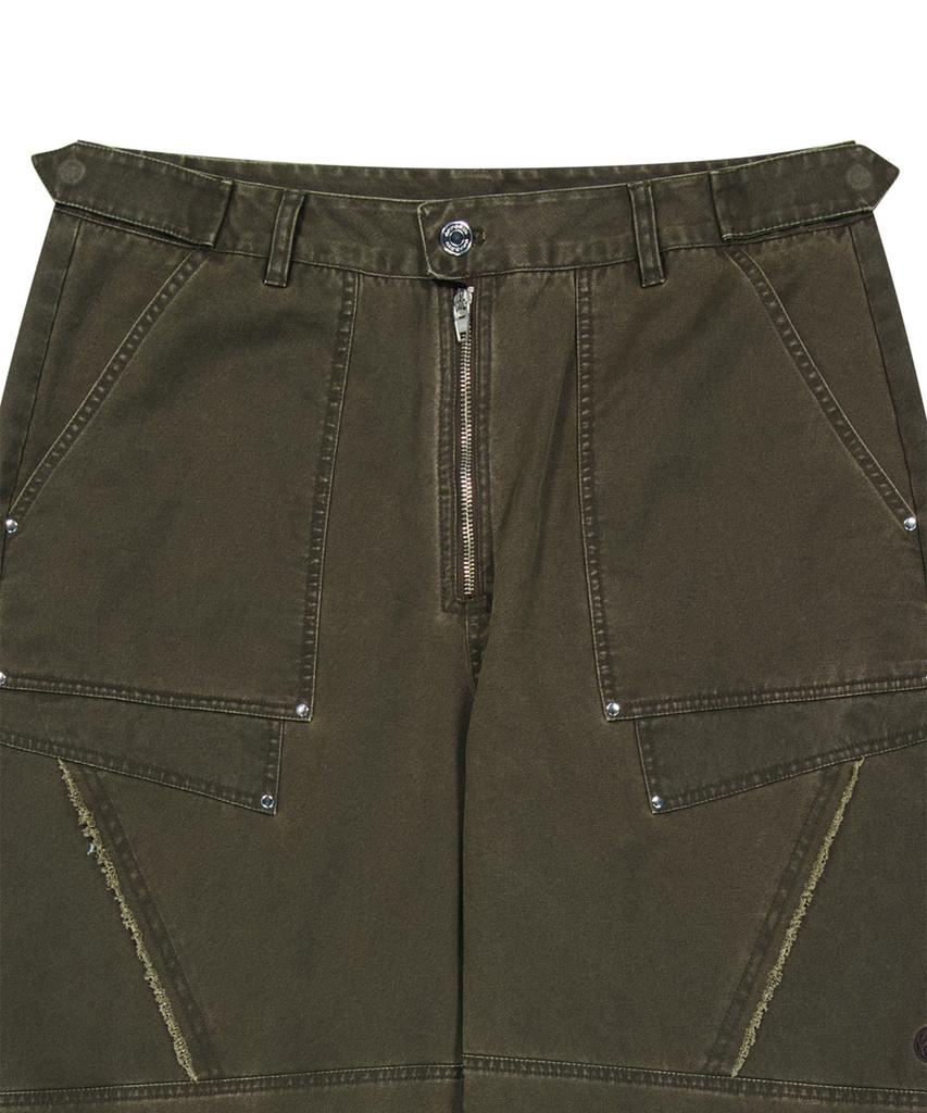 OFFGRID Structure Cotton Washed Pants - Brown