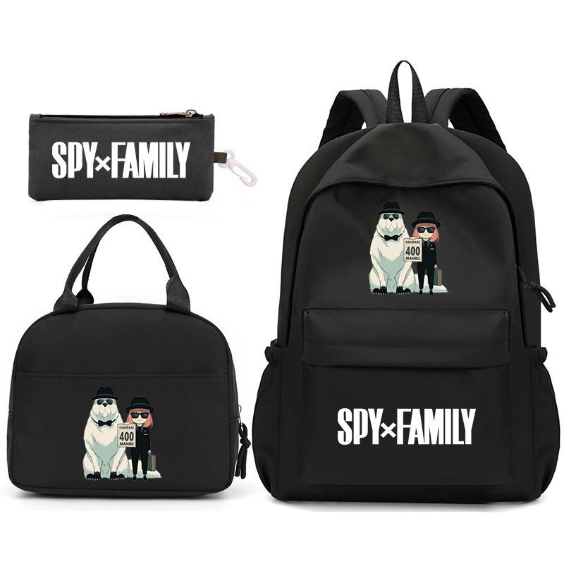 School Season Spy Playhouse Printed Backpack Pencil Bag Shoulder Bag Leisure Primary And Secondary School Students Schoolbag