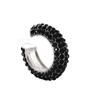 Fashion C Shape Round Cartilage Clip Earrings For Women Fake No Pierced Earrings Crystal Rhinestone Geometric Jewelry Gold