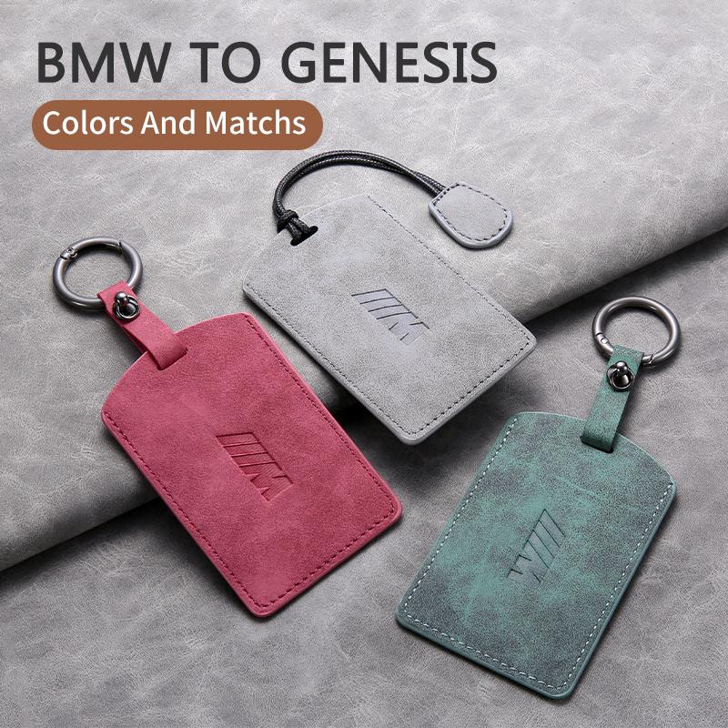 Hot 2025 Leather Car Smart Remote NFC Card Key Case Cover Protection Shell Bag For BMW M 3 5 7 Series X1 X3 X5 X6 X7 535le Acces