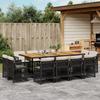 VidaXL Garden Dining Set with Cushions 13 Pcs, Table and Chairs with Foldable Backrest, Outdoor Furniture Patio 3211047