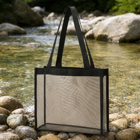Storage Bag, Large Capacity Foldable Washable Outdoor Tote, Portable Toiletry Cosmetic Bag Carrying Case for Beach Pool Camping
