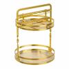 2-Tier Storage Rack Compact Rotating Stand Revolving for Vanity, Kitchen