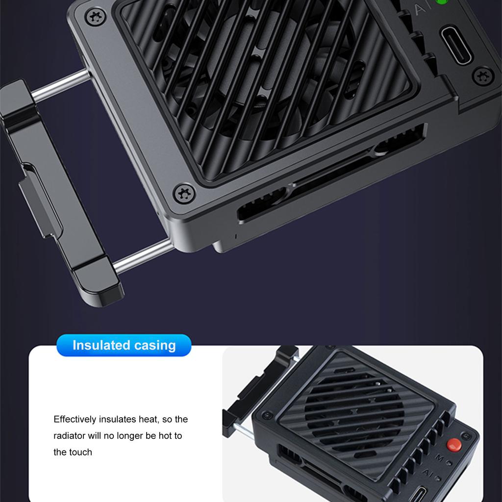 Camera Cooler with Spring Clip Design Smart Temperature Control Dual Cooling System Fit for A7M4  ZVE10  ZVE10II  A7C