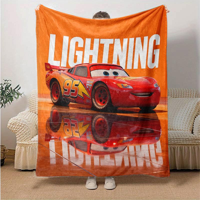 1pc Mcqueen Spirit Flannel Blanket Soft Warm Throw Blanket for Bedroom Living Room Bed Travel Camping Picnic Gift. M730045