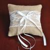 Exquisites Lace Rings Pillow Bridal Wedding Ceremony Pocket Rings Pillow for Elegant Ceremonies