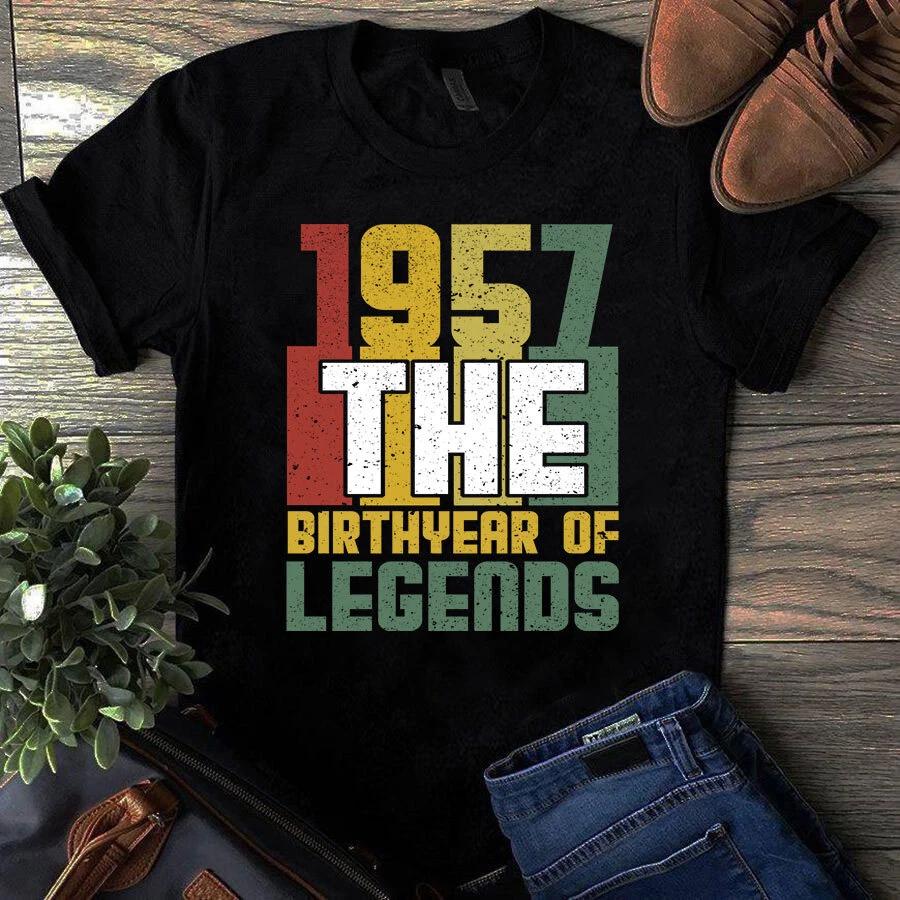 Men s and Women s T-shirts 1957 The Birthyear M