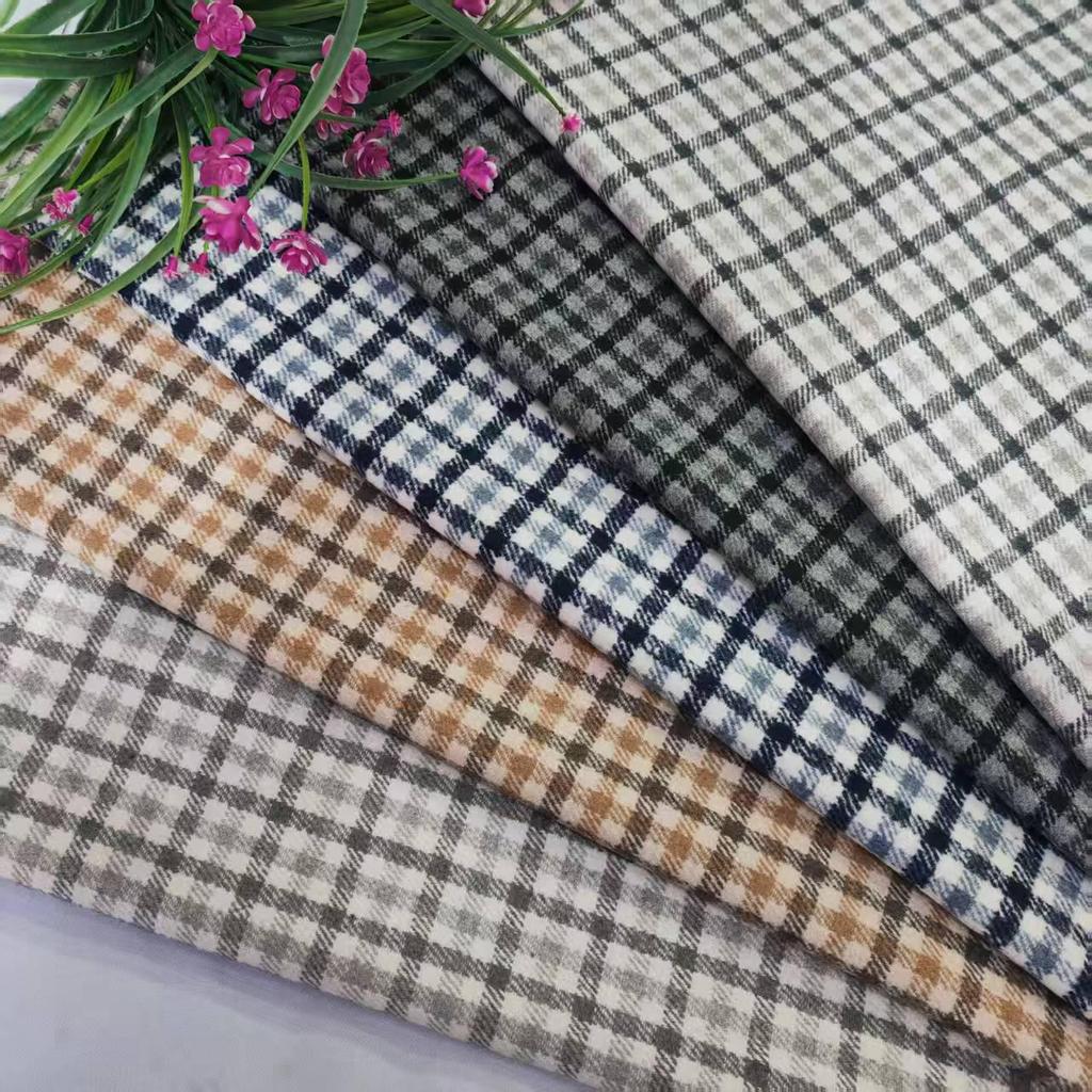 Autumn/Winter Fashion: Plaid Fabric Shirts, Shoes, Hats, Bags, Cushions - Coarse-Spun Woolen Material