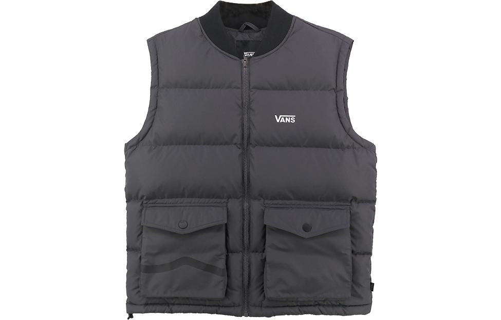 Vans Down Vests Men s Black V Neck Moderate Other VN0A7YJ81O7 S