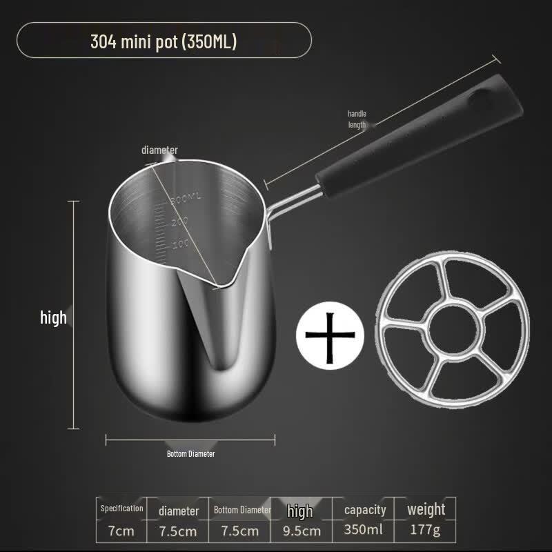 Zhishi 304 Stainless Steel Hot Oil Pot with Stand