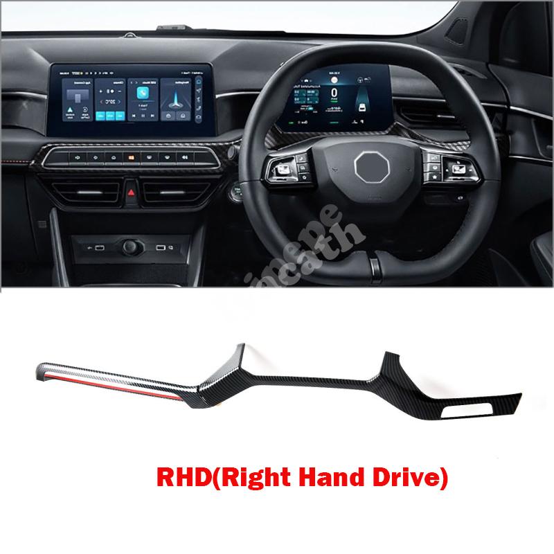 LHD RHD For MG3 Hybrid 2024 2025 ABS carbonfiber front dashboard center control air conditions outlet cover panle cover stickers