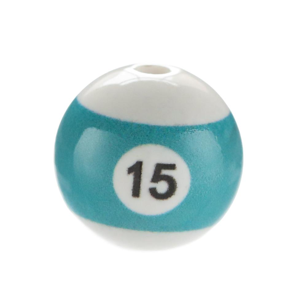 10pcs/Lot 16mm Colorful Acrylic Big Hole Billiards Ball Beads for Jewelry Making DIY Bracelet Necklace Accessories