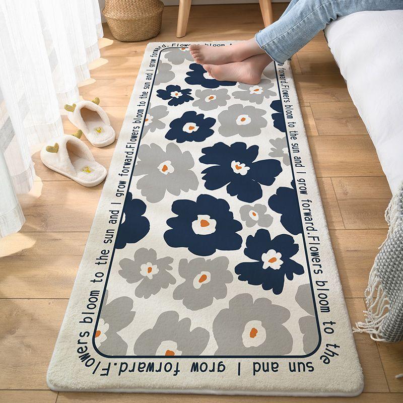 Household Carpet Door Mat Non-slip Foot Mat Bedroom Bedside Blanket Living Room Sofa Coffee Table Bathroom Toilet Floor Mat