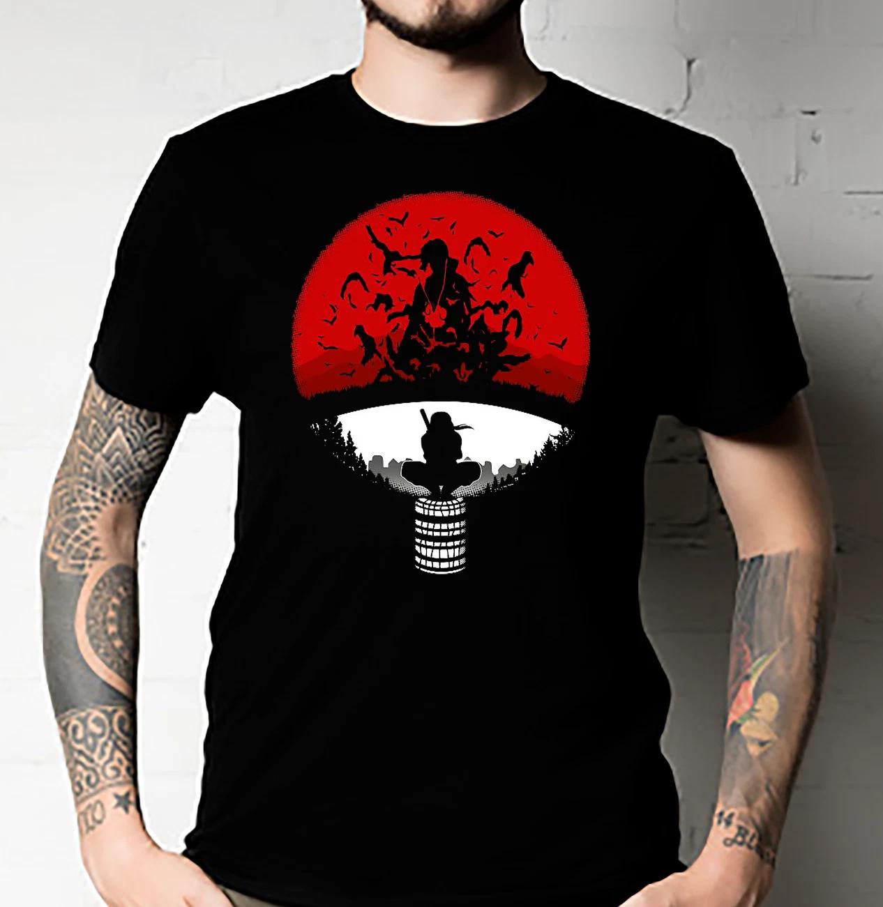 Men s and Women s T-shirts Itachi Uchiha Manga Strip Naruto Anime Manga S