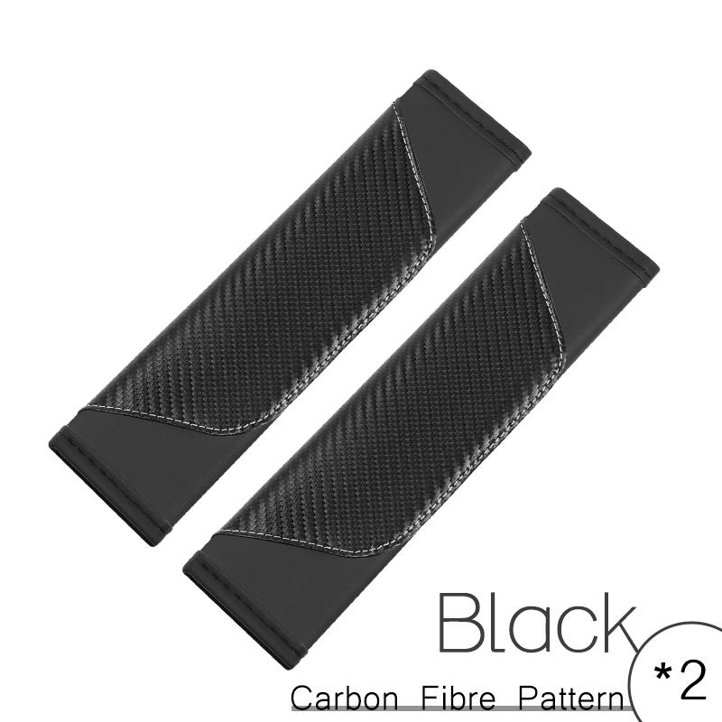 

2Pcs Carbon Fiber Car Shoulder Pads Universal Car Shoulder Pad Cover Car Shoulder Belt Seat Pad Auto Interior Accessories