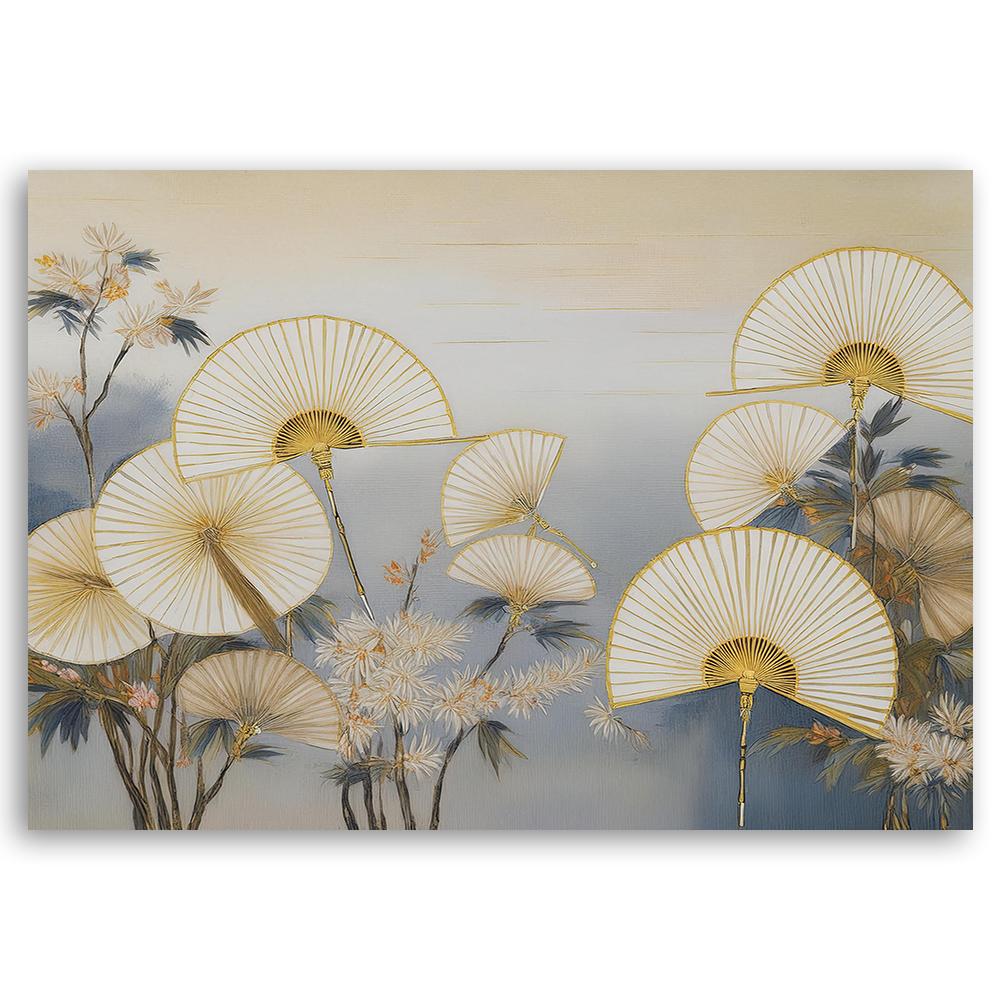 Canvas print, Japanese fans abstract